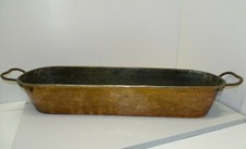 *ANCIENNE POISSONNIERE en CUIVRE et Poignée fer forgé Collection déco CUISINE