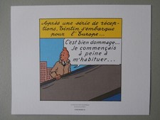 EX LIBRIS TINTIN 2010 & EN AMERIQUE Planche 62 Strip 3