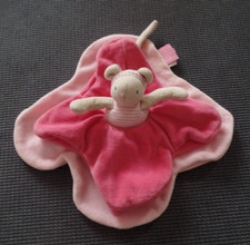 T3G / doudou plat souris rose LILA MOULIN ROTY