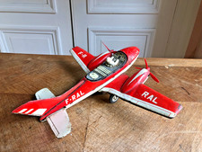 JOUSTRA - Avion Rallye en métal - Années 50 - Long : 32 cm - Enverg : 36 cm.