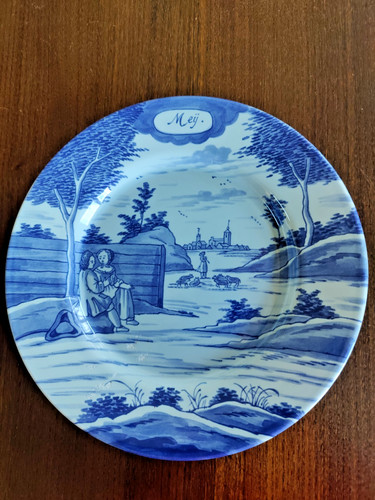 Ancienne assiette décorative - assiette,