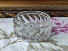 ANCIEN POUDRIER EN CRISTAL TORSE BACCARAT BAMBOU SANS COUVERCLE NON SIGNÉ 