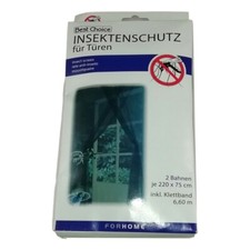 Moustiquaire de Porte ou Grande Fenêtre 2x 220x75cm Amovible Fixation Scratch