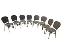 chaises De Bistrot En Fer Façon Bambou  