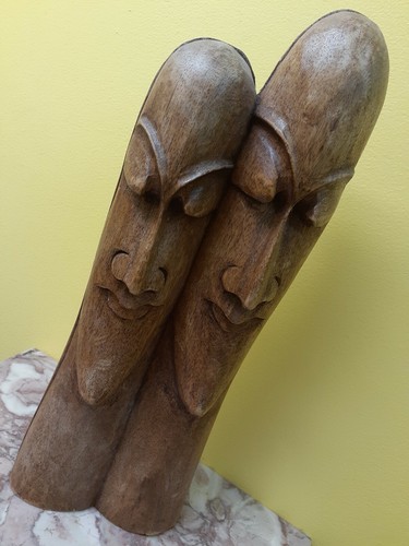 Idol head wood carving - head,
