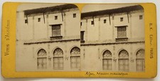 ALGERIE Alger Maison mauresque c1870 Photo Stereo Albumine Vintage P76L8n