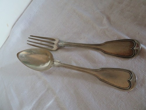 Ancien couvert argent - couvert,