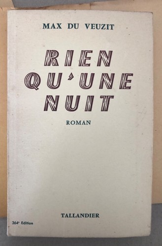 Max veuzit rien une nuit - du,