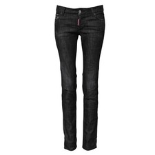 Jeans DSQUARED2 Noir En Coton Taille Basse Skinny Denim IT38/US4/XS 680USD