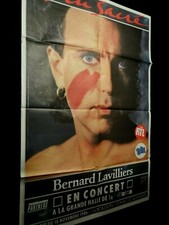 BERNARD LAVILLIERS  rare affiche spectacle musique concert vintage