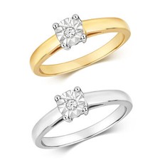 Bague Solitaire Femme Or