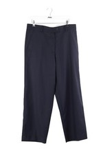 Pantalon large en laine bleu Margaux Lonnberg XL