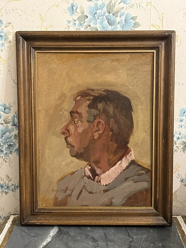 Portrait huile sur - portrait, carton
