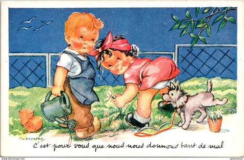 19661 cpa illustrateur gougeon - 19661,