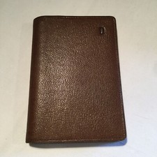 Protège agenda ancien en cuir