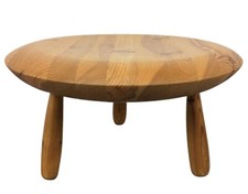 CHRISTIAN HALLEROD - LARGE TABOURET TRIPODE BOIS SCANDINAVE - CHAPO PERRIAND ERA