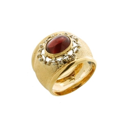 Bague ancienne grenat - bague,