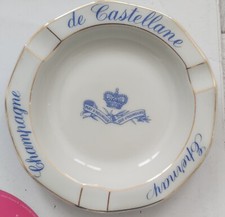 cendrier en porcelaine de Limoge ,champagne de Castellane Epernay ,Bernardaud