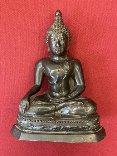 Statuette bouddha bronze - statuette,