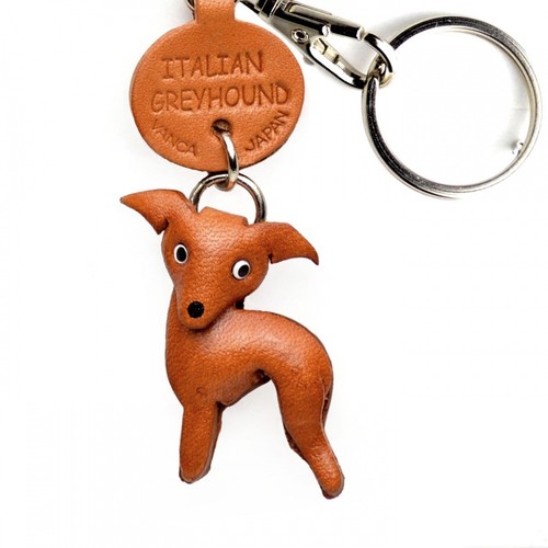 Porte clés chien cuir 3d - chien,