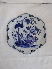 1 Assiette plate céramique Creil et Montereau décor bleu Hollandais ancienne N2