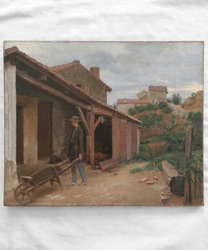 Tableau ancien xix huile - tableau, sur