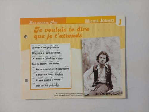 Carte fiche michel jonasz - michel,