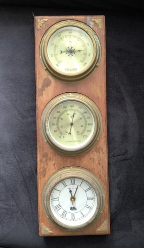 Ancienne horloge thermomètre - ancienne,