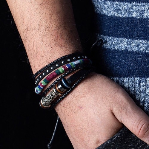 Ensemble bracelets homme - 4,