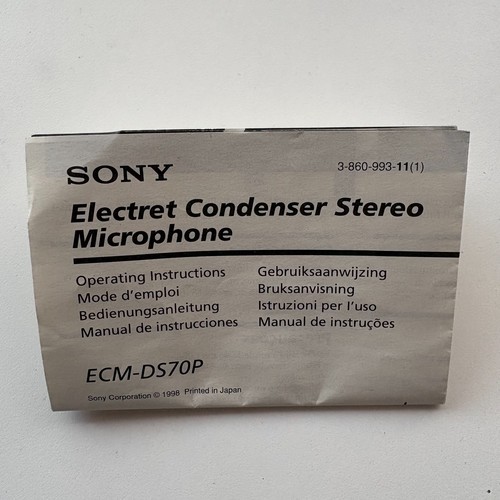 Mode emploi sony - mode, d'emploi