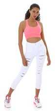 Jeans Skinny Taille Haute En