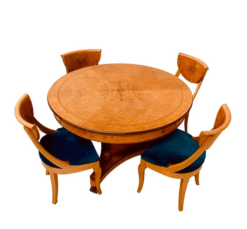 Ensemble table chaises - de,