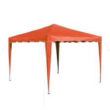 Tonnelle pliante / pavillon pliable 3x3 m   Couleur terracotta* D14217