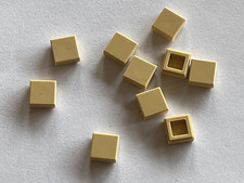10 x LEGO Tan Tile ref 3070b /