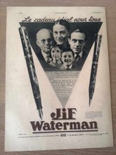 Publicité de 1932 Stylos JIF WATERMAN - cadeau idéal pour tous - 2519