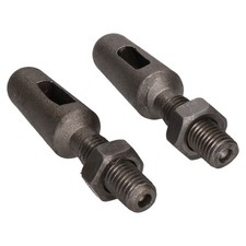 2 x pattes de hayon fendues pour remorque camion dropside filetées auto-couleur