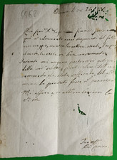 XIXE SIÈCLE LETTRE ÉCRIT À LA MAIN À MEMBRES DE FAMILLE ,R@RIT@'-MOT BELLA-4468