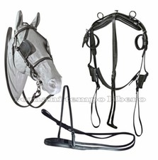 Harnais Complet Pour Manche à Vent Cuir Pour Poney - Shetland - Minishetland