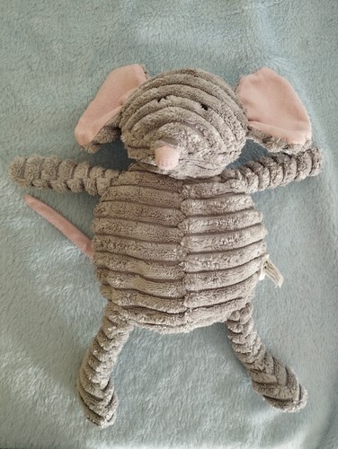 Doudou peluche souris velours - doudou,