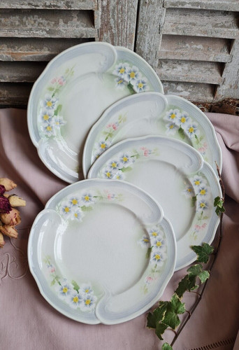 Anciennes assiettes plates - anciennes,