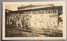 RARE photo snapshot CIRQUE COLE BROS CIRCUS affiche TRAPEZE TRAPEZISTE  40s 