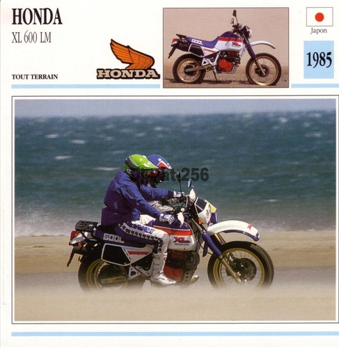 Fiche moto honda 600 lm - fiche, xl