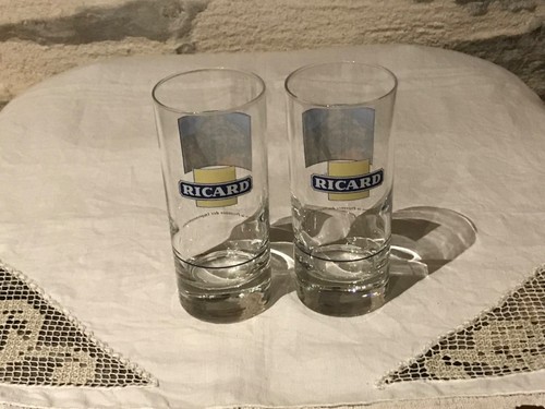 Duo verres tubes ricard la - verres, "ricard"