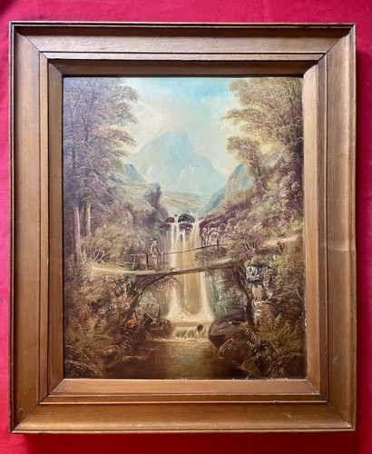 19thc antique oil painting - 19thc,
