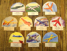 Lot de 10 images découpis publicitaire la vache sérieuse avions