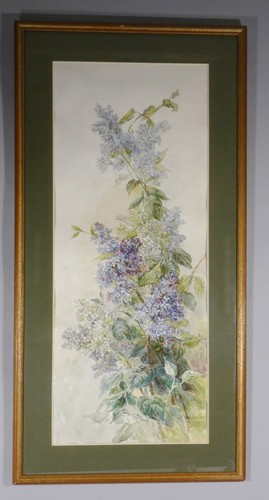Lilas grande aquarelle - lilas,,