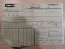 Collection Invoices Various UHER 1982 Original."La Sonothéque" PARIS.