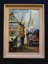 GOUACHE SUR CARTON CATHEDRALE