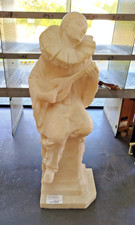 SCULPTURE PIERROT Albatre