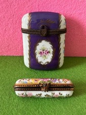 2 boites porcelaines limoges